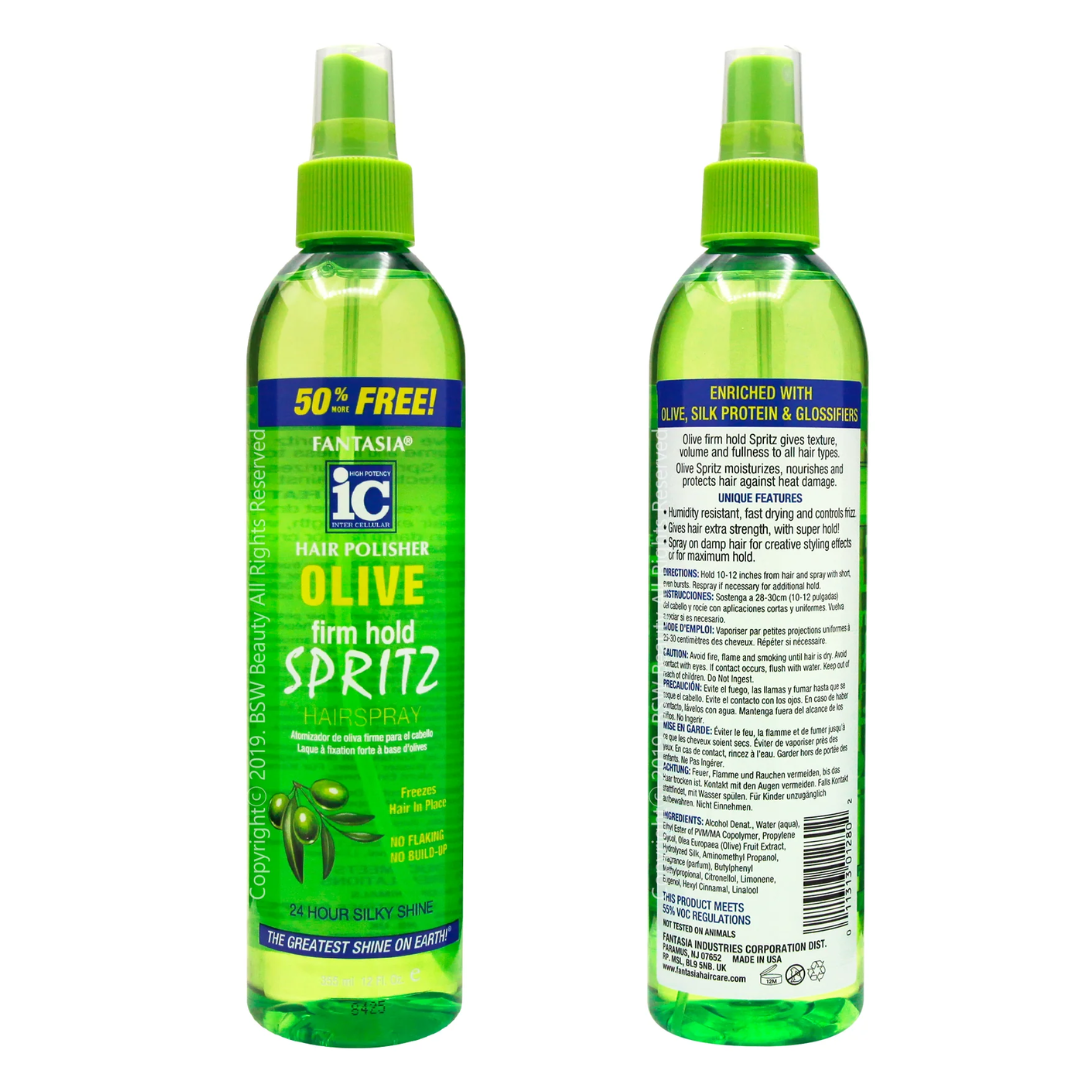 Hair Polisher Olive Firm Hold Spritz 12oz