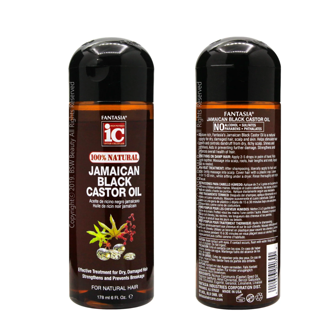 Fantasia IC - Natural Jamaican Black Castor Oil 6oz