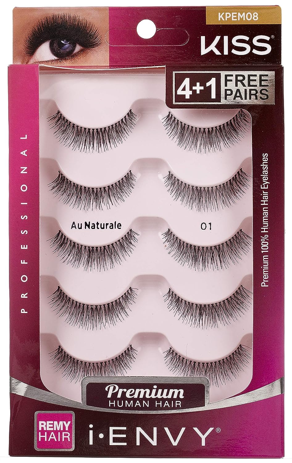 i-ENVY By KISS Premium Remy Hair EyeLash Extension Au Naturalle 01