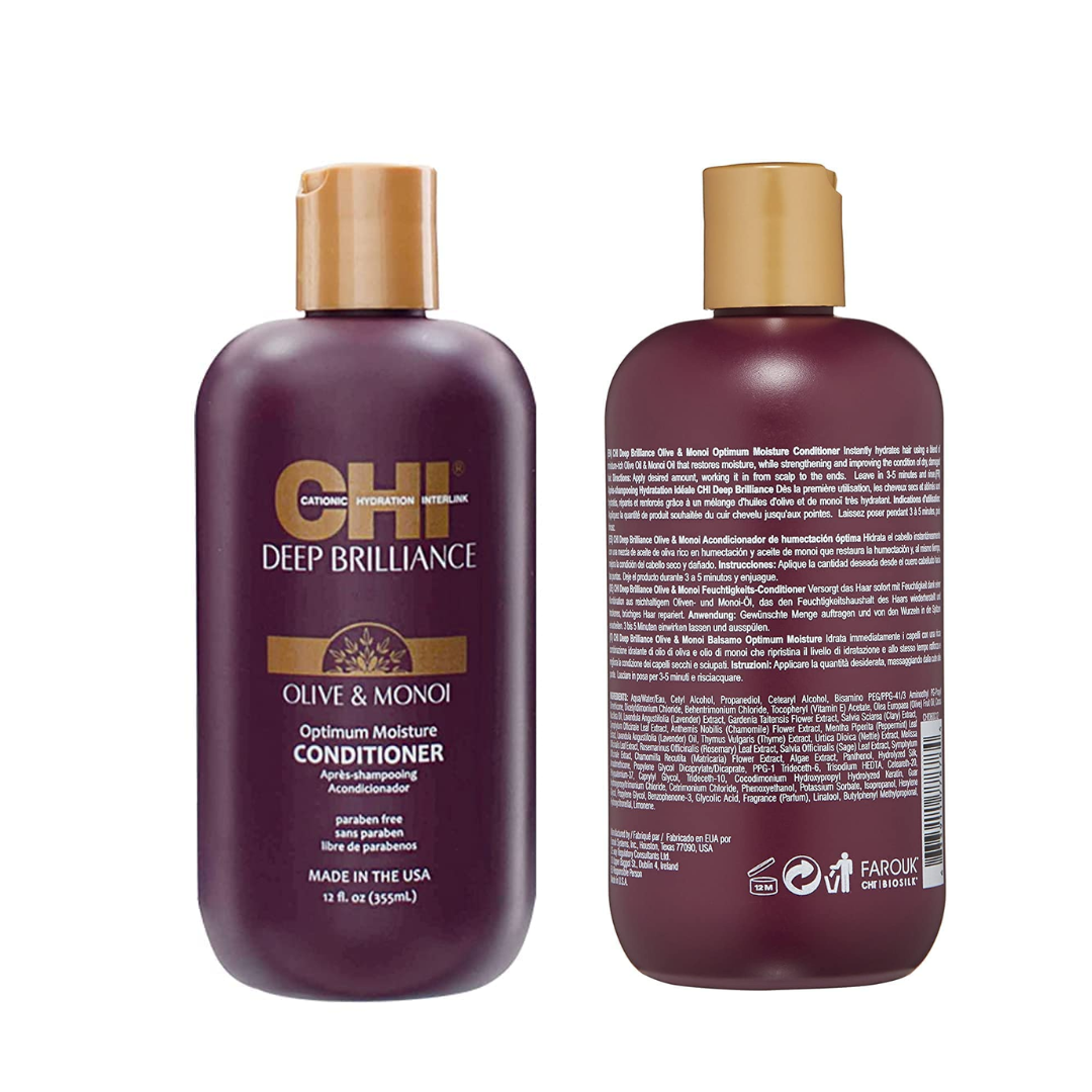 CHI - Deep Brilliance Optimum Moisture Conditioner, 12 Fl Oz