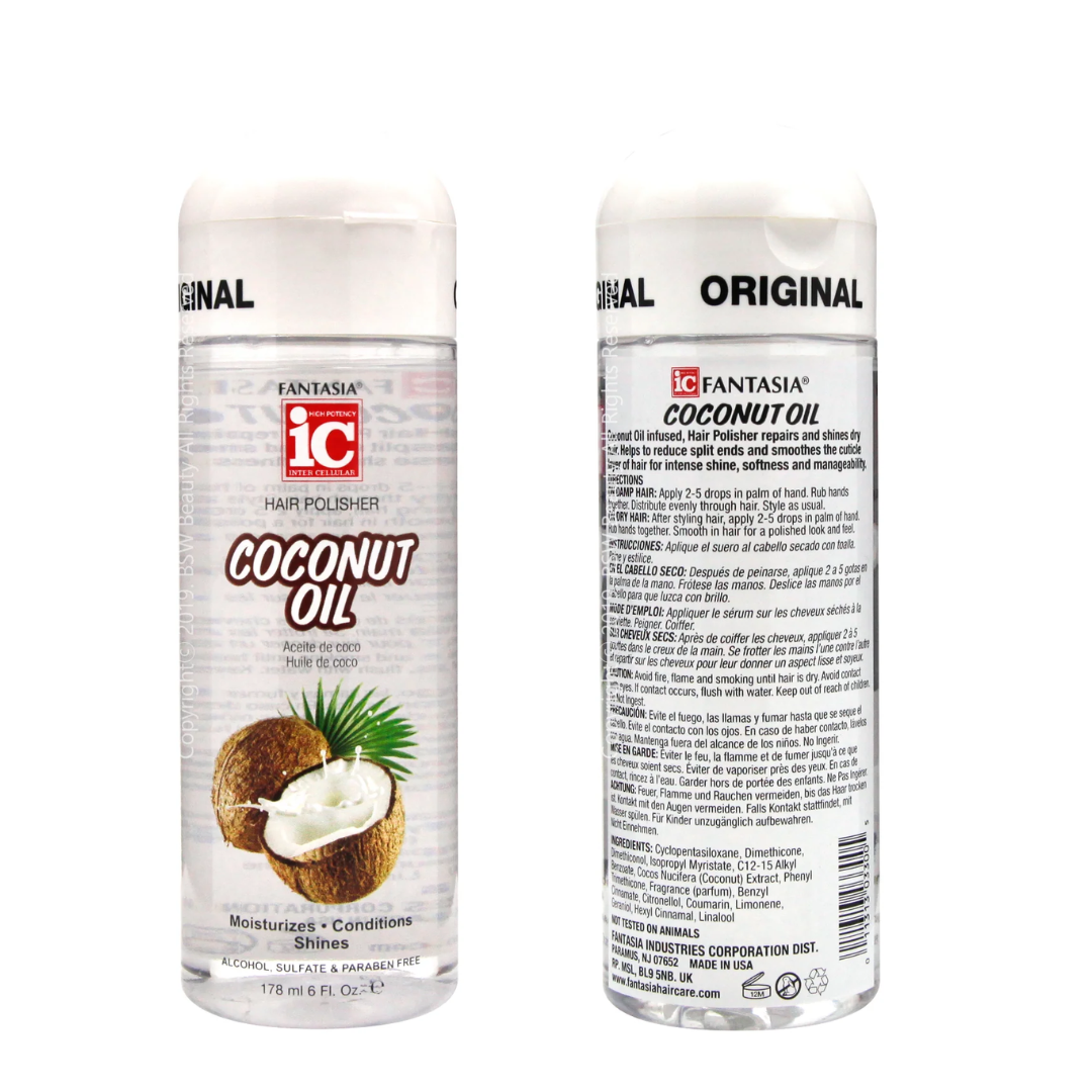 Fantasia IC - Coconut Oil Hair Polisher, 6 oz