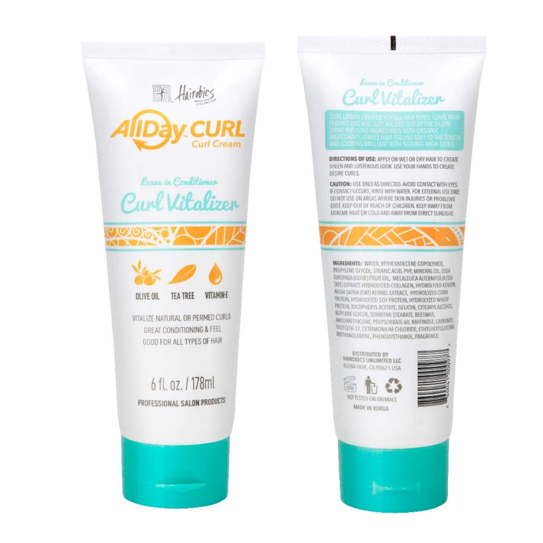 Hairobics - All Day Curl Cream Leave In Conditioner 6 oz