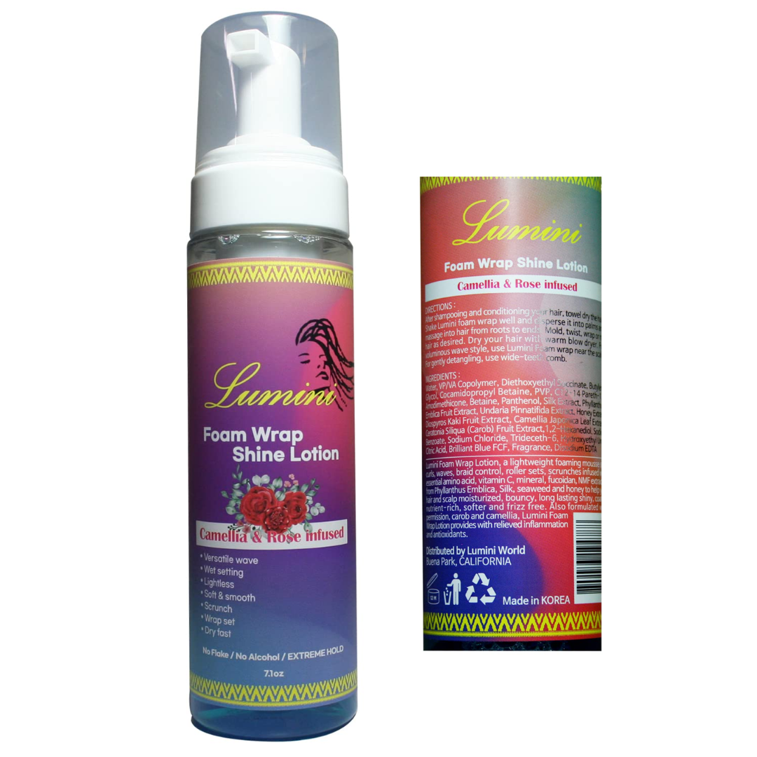 Camellia & Rose infused Foam Wrap Shine Lotion 7.1 oz