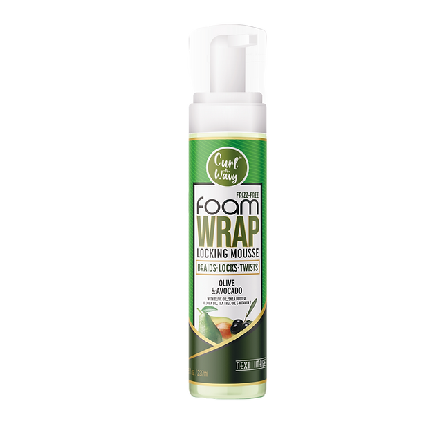 Curl n wave Foam Wrap Locking Mousse - Olive & Avocado 8oz