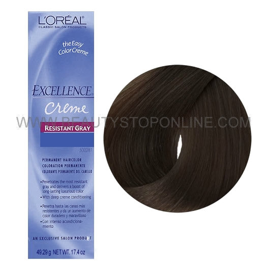L'Oreal  Excellence Creme Resistant Gray