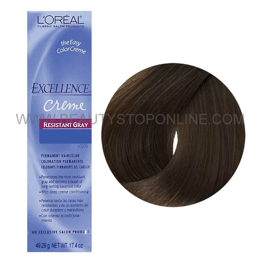 L'Oreal  Excellence Creme Resistant Gray