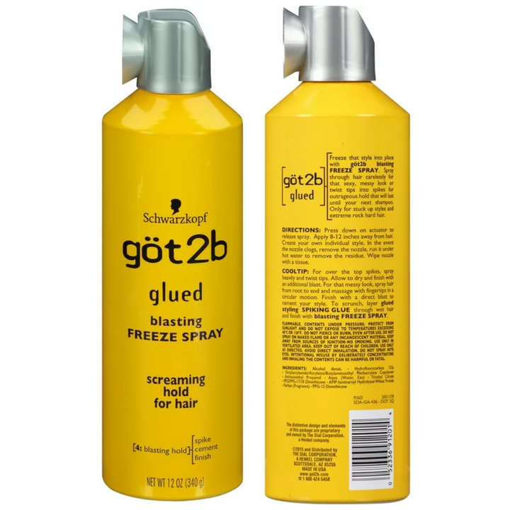 Got2b Glued Blasting Freeze Hairspray, 12 oz