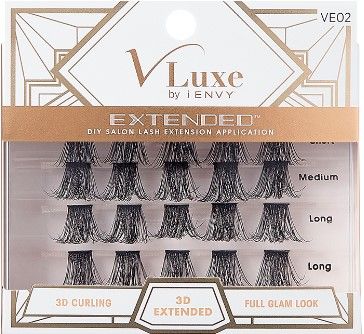 VLuxe by i-ENVY Extended Collection DIY Salon Lash Extension Application Kit Eyelash 3D Extension